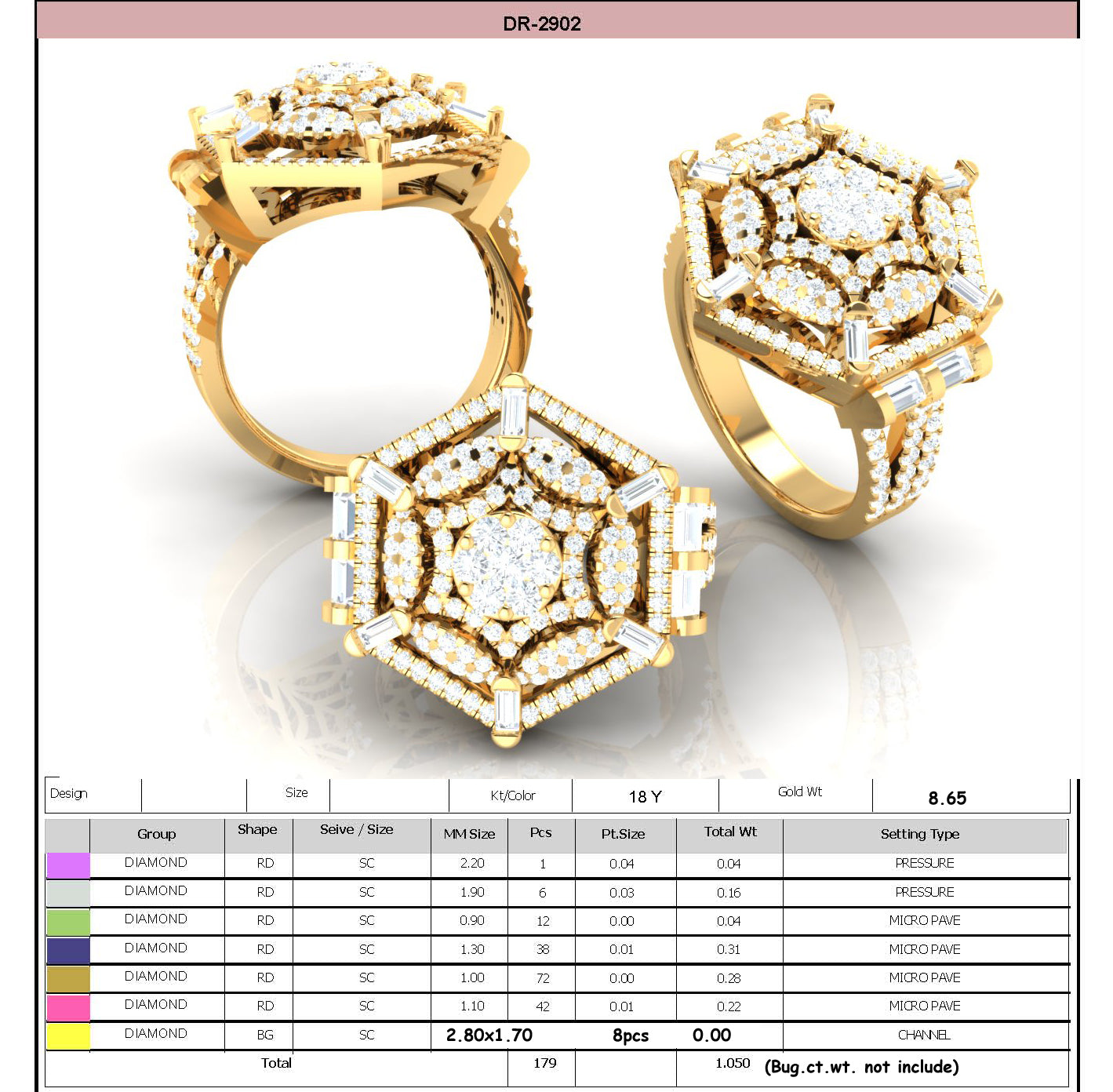 3D Jewelry Files Ring Model STL DR-2902