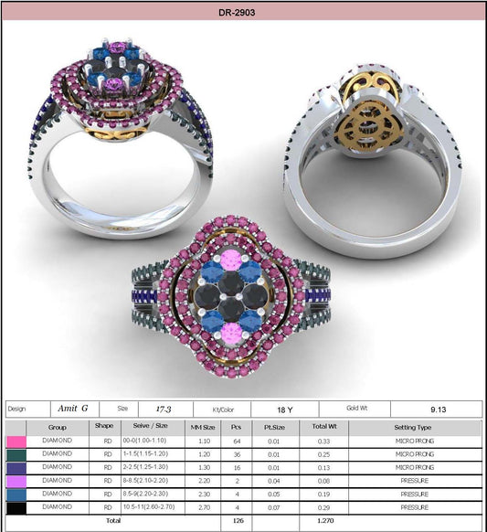 3D Jewelry Files Ring Model STL DR-2903