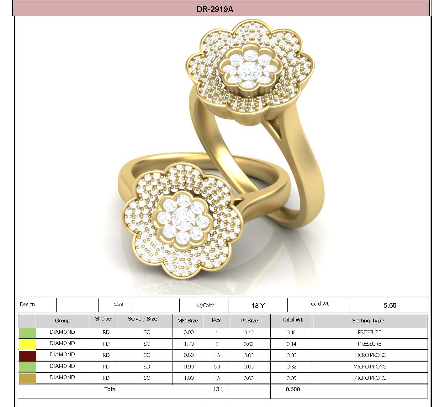 3D Jewelry Files Ring Model STL DR-2919