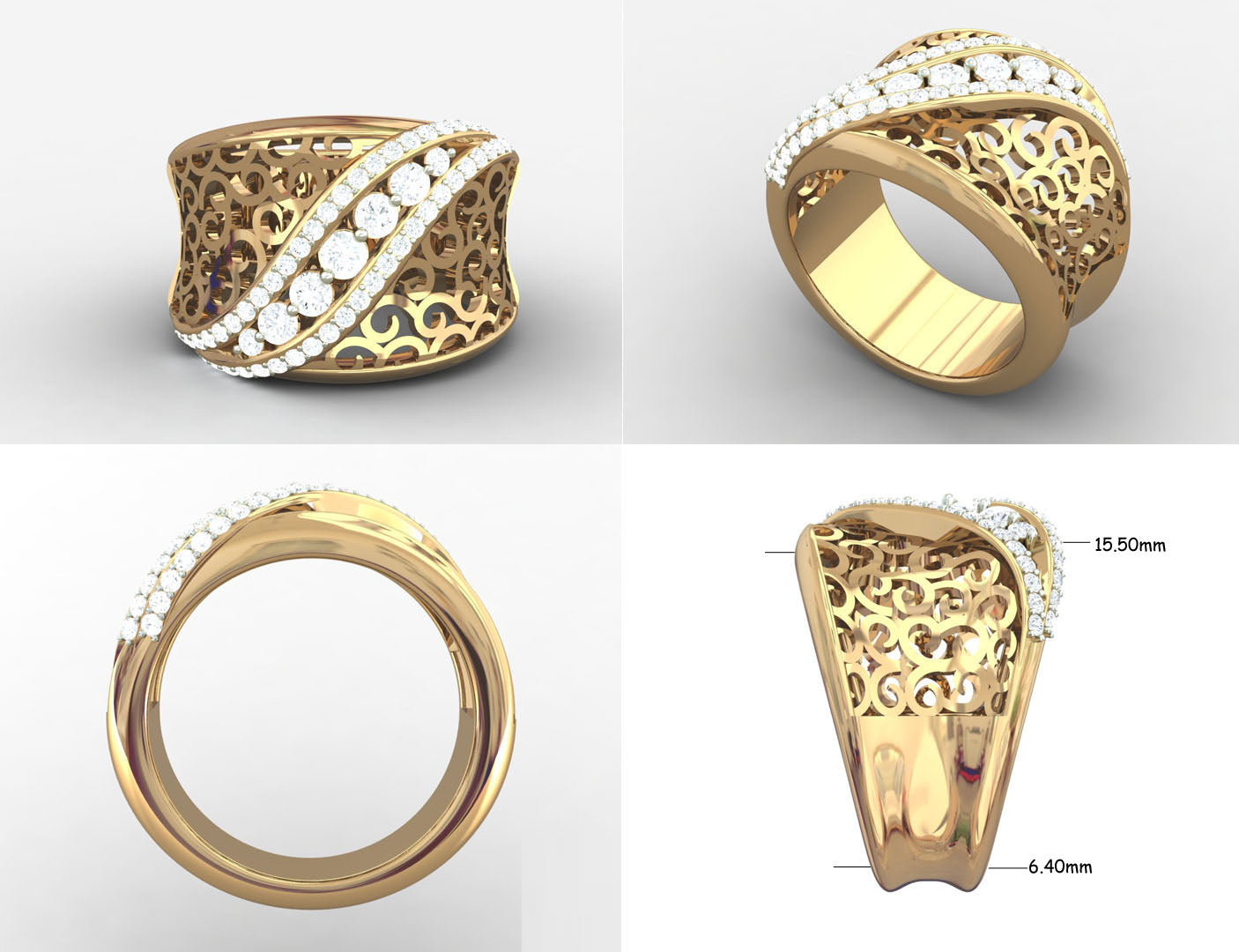 3D Jewelry Files Ring Model STL DR-2992