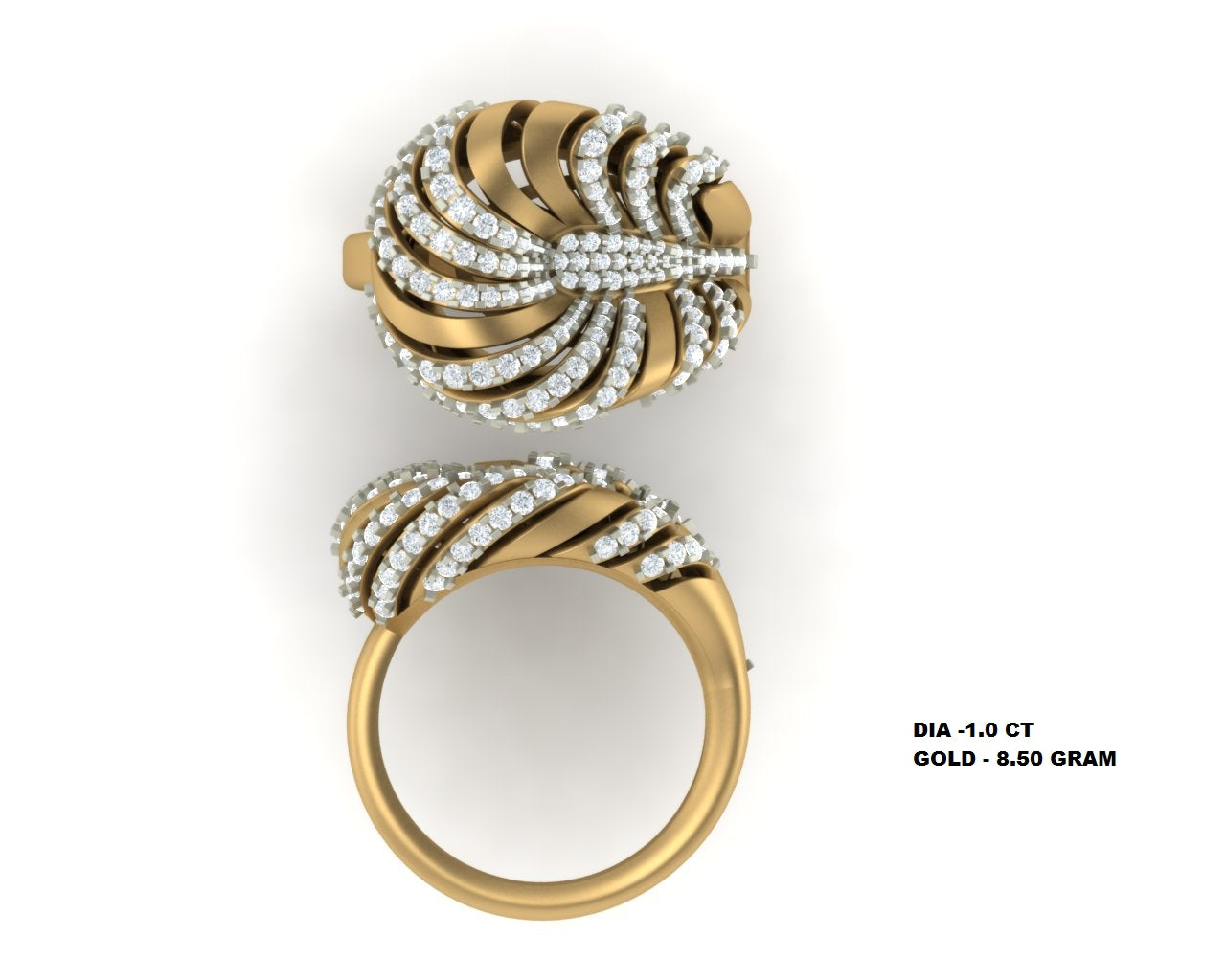 3D Jewelry Files Ring Model STL DR-3016