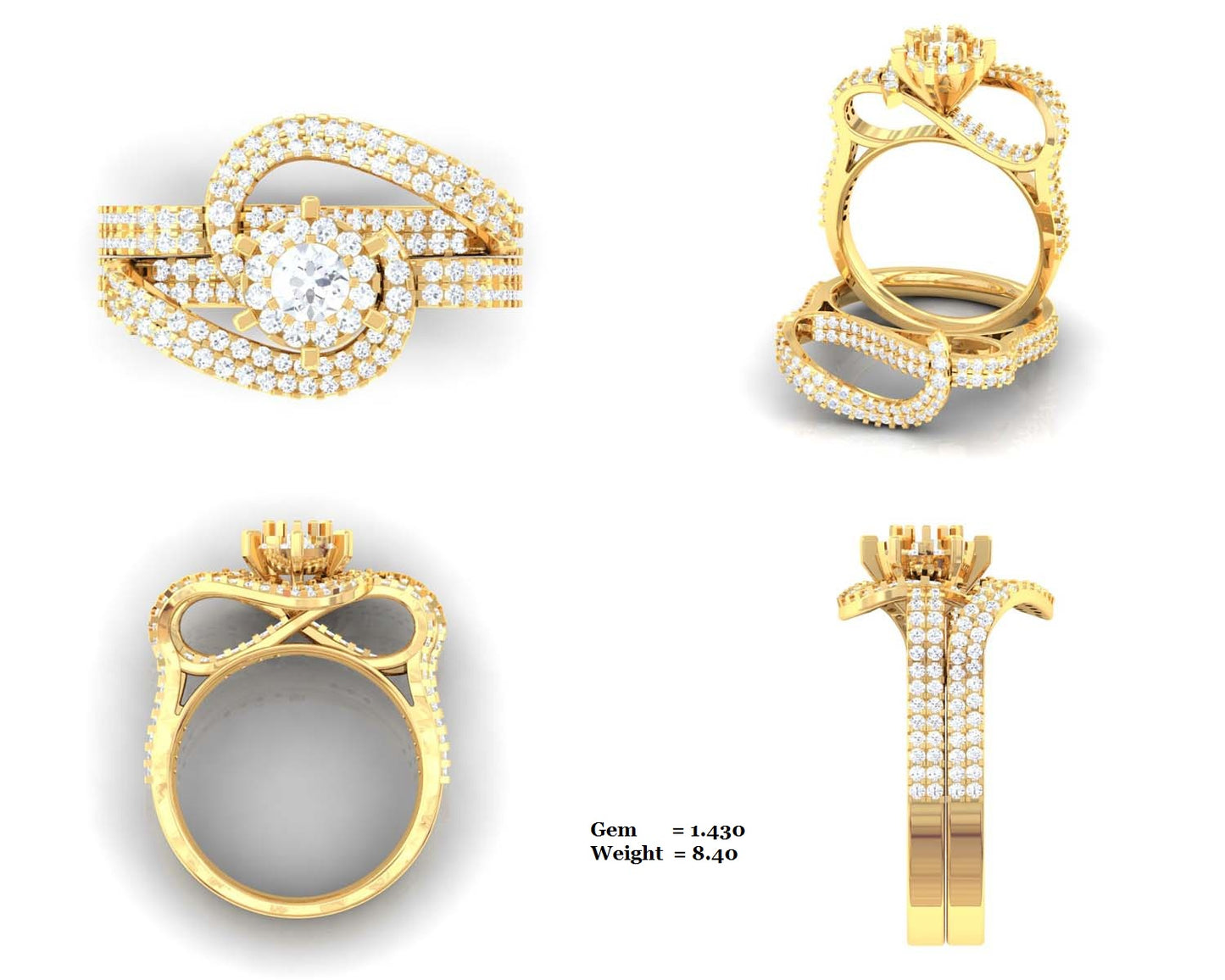 3D Jewelry Files Ring Model STL DR-3033