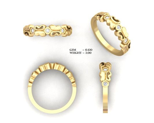 3D Jewelry Files Ring Model STL DR-3125