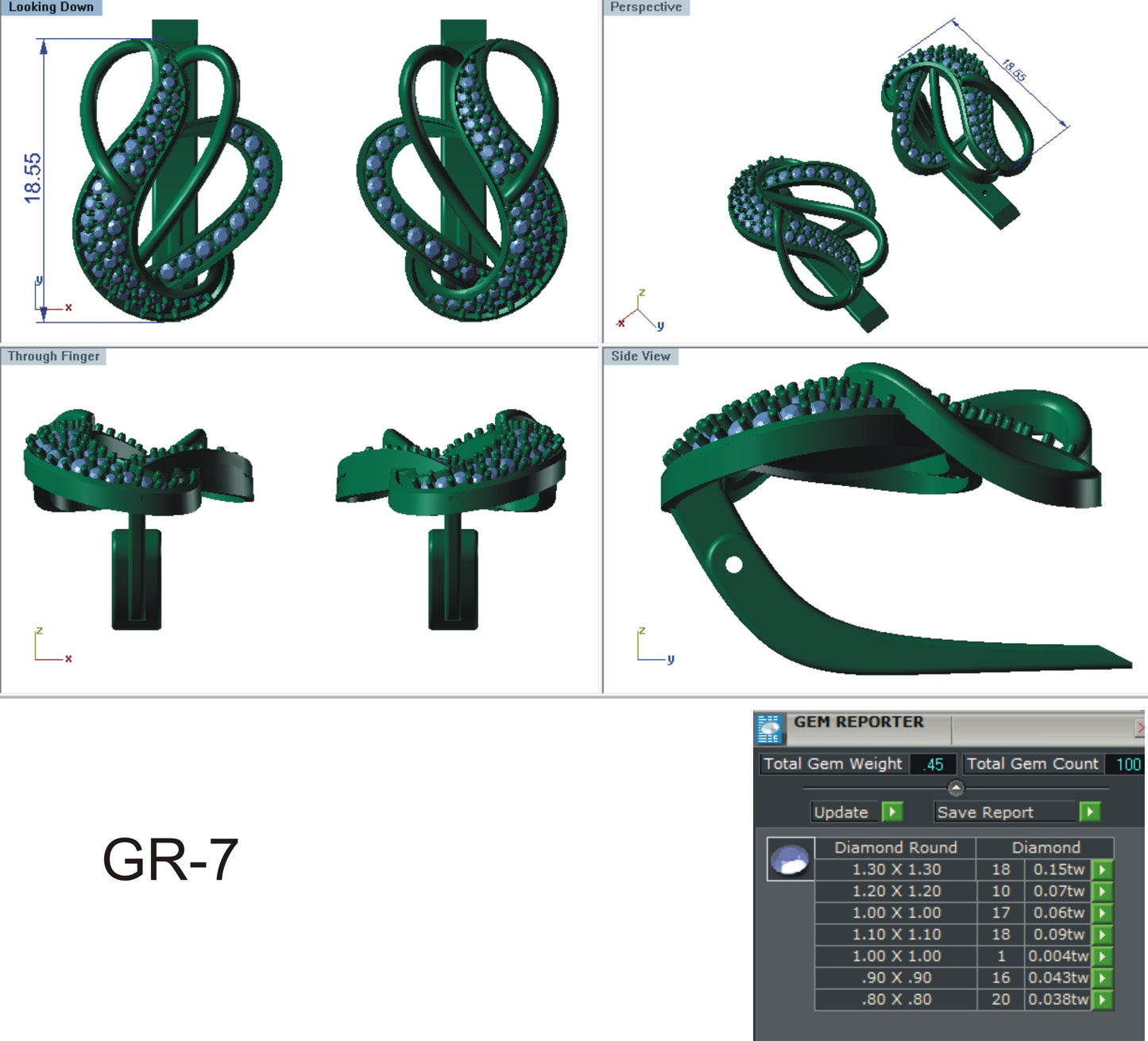 3D Jewelry Files Earring Model 3DM STL EZ BI-12