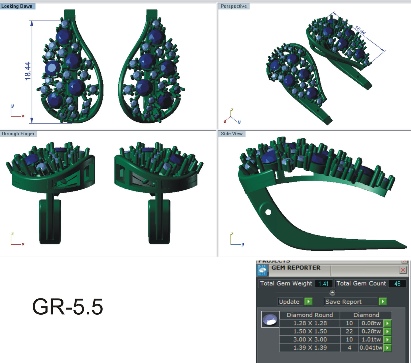 3D Jewelry Files Earring Model 3DM STL EZ BI-25