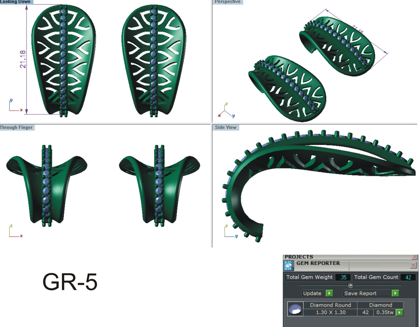 3D Jewelry Files Earring Model 3DM STL EZ BI-27