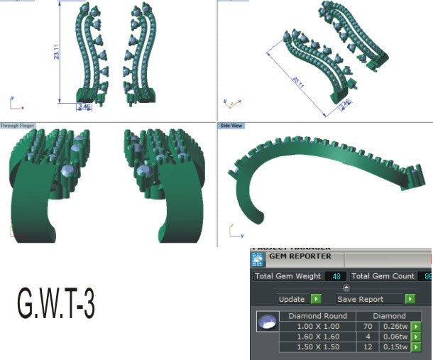 3D Jewelry Files Earring Model 3DM EZ BI-94