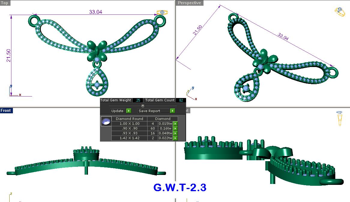 3D Jewelry Files Necklace Model 3DM EZ T-28