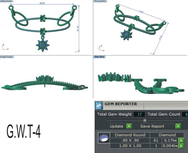 3D Jewelry Files Necklace Model 3DM EZ T-38