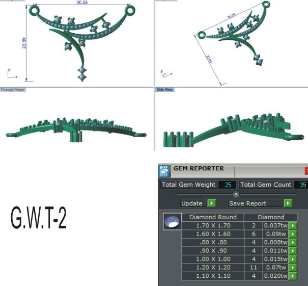 3D Jewelry Files Necklace Model 3DM EZ T-9