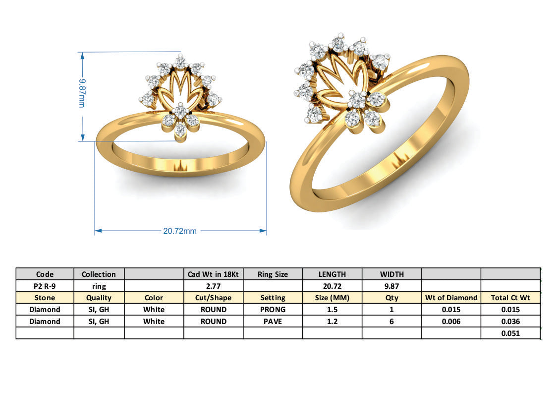 3D Jewelry Files Ring Model 3DM P2 R-10