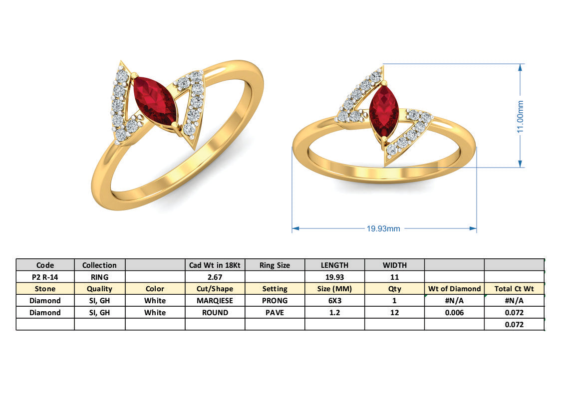 3D Jewelry Files Ring Model 3DM P2 R-14