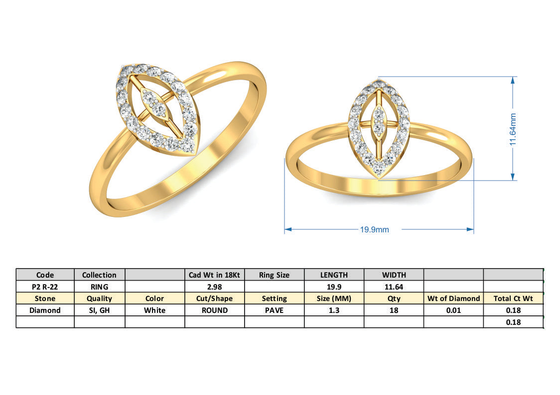 3D Jewelry Files Ring Model 3DM P2 R-22