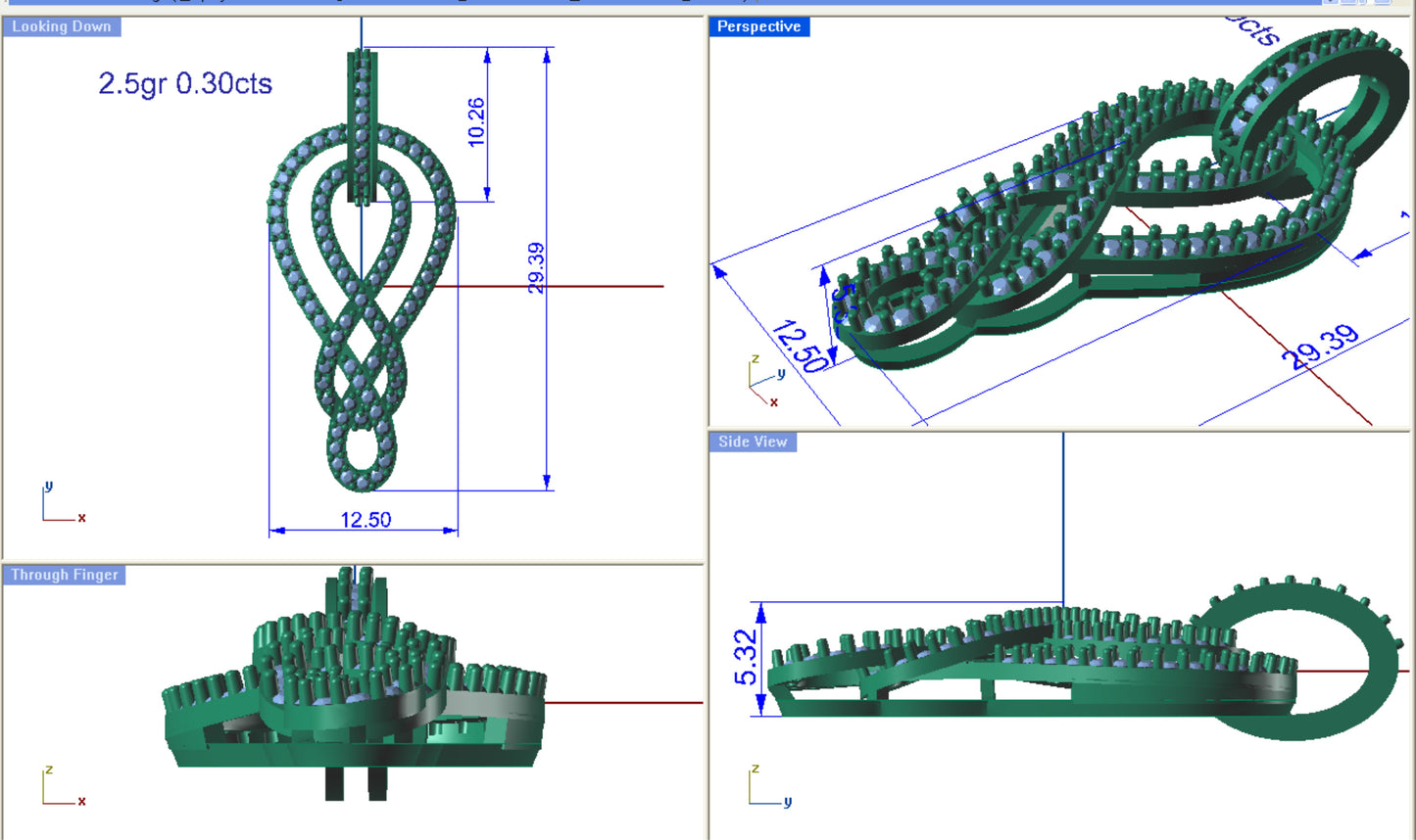 3D Jewelry Files Set Model 3DM STL PD1265f