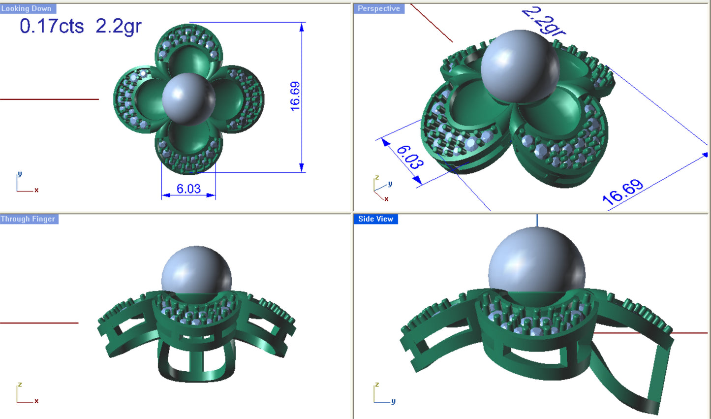 3D Jewelry Files Set Model 3DM STL PD-1267