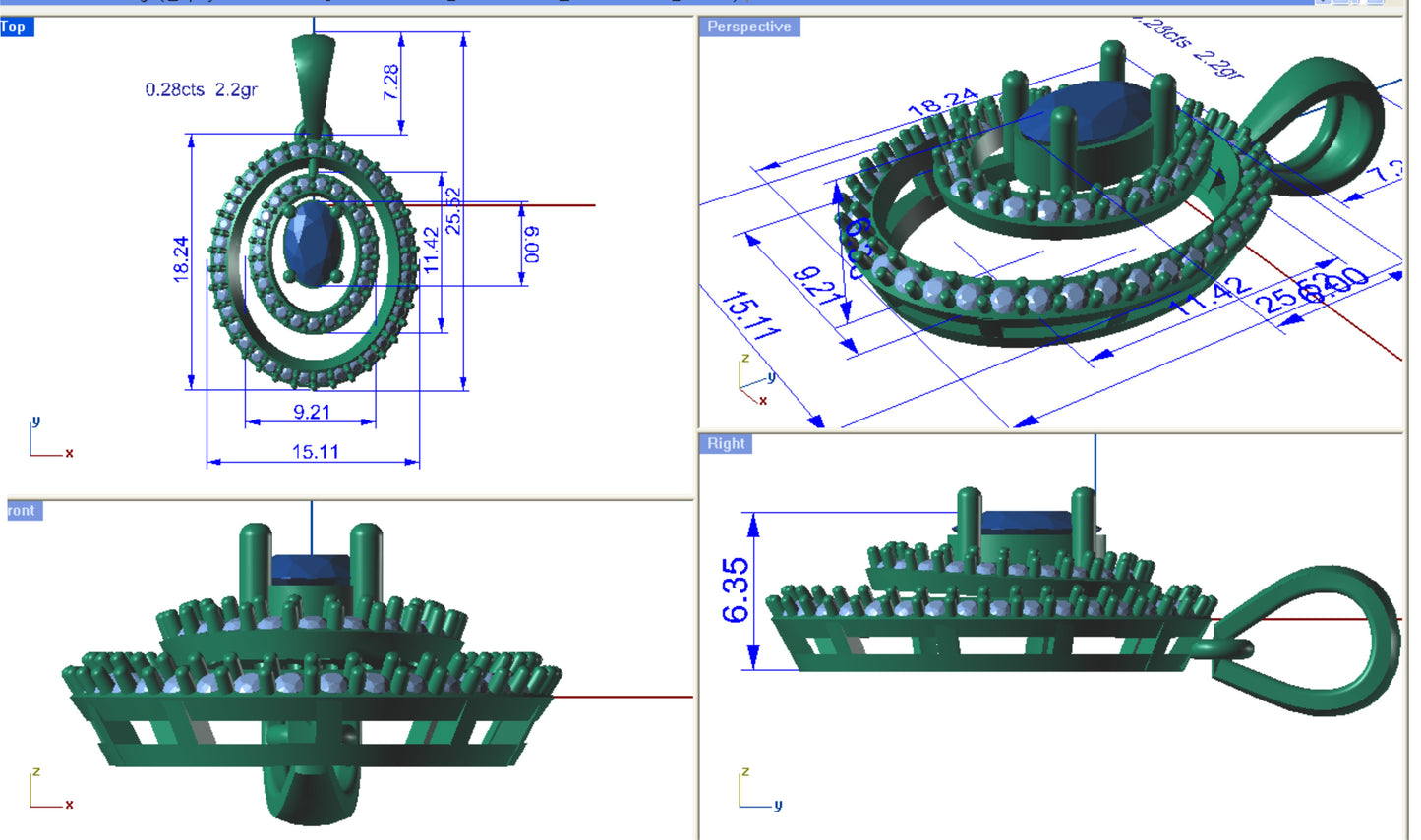 3D Jewelry Files Set Model 3DM STL PD1330F