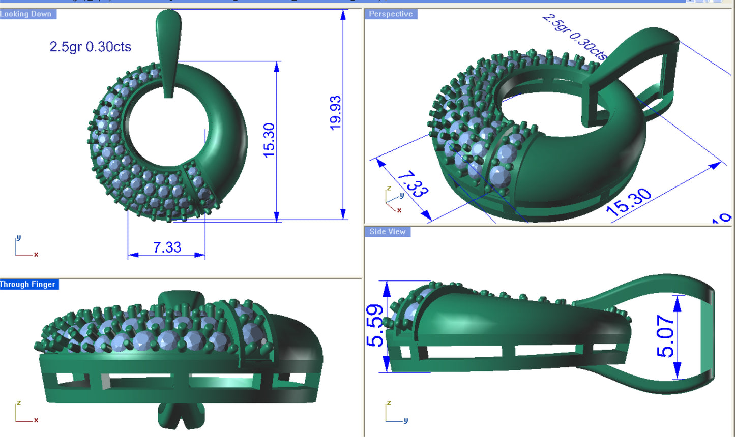 3D Jewelry Files Set Model 3DM STL PD-1331