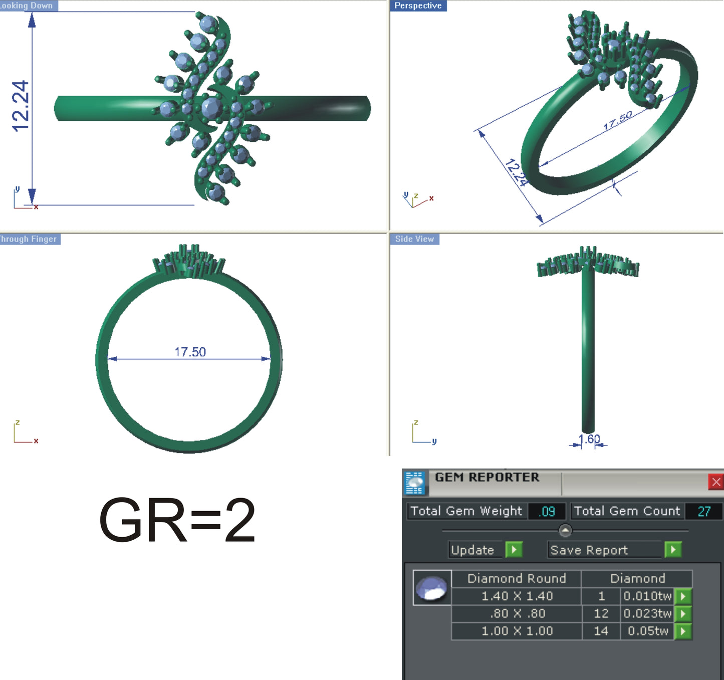 3D Jewelry Files Ring Model STL R-4107