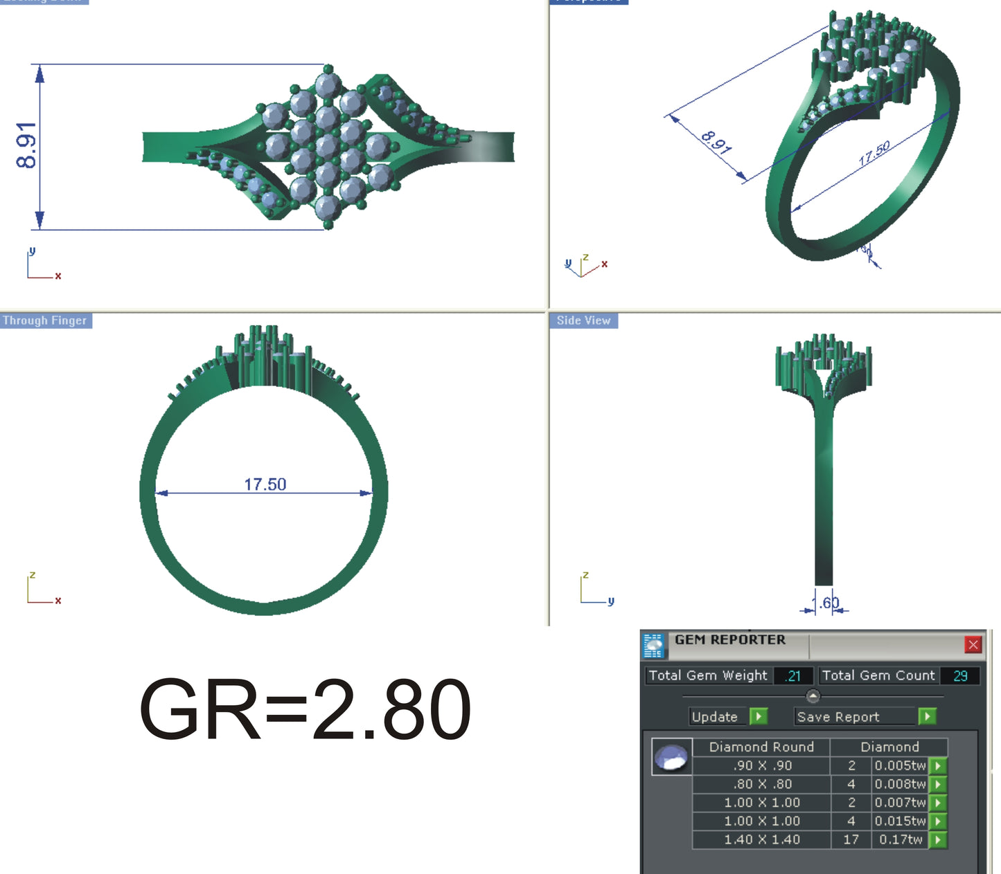 3D Jewelry Files Ring Model STL R-4108