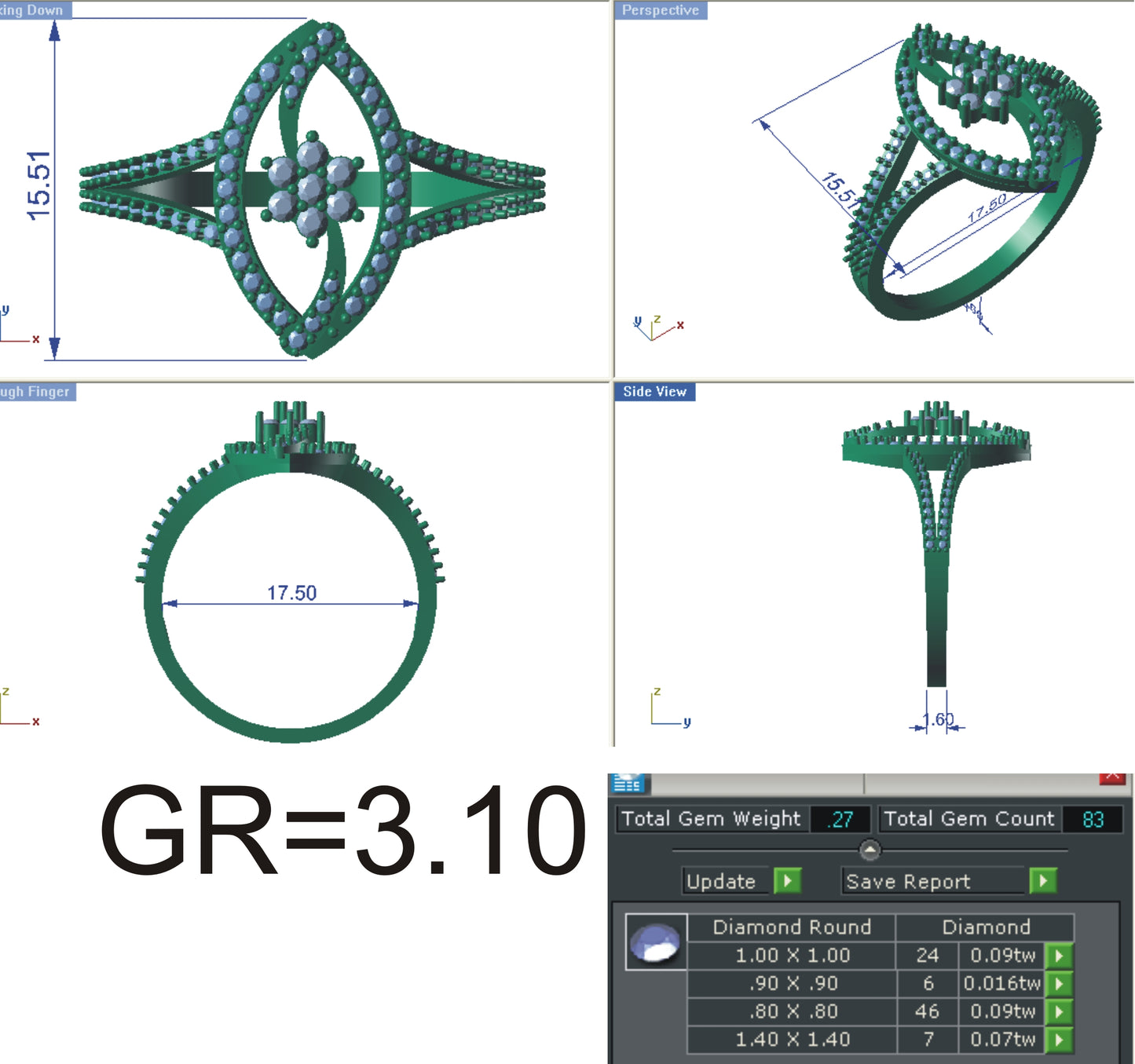 3D Jewelry Files Ring Model STL R-4112