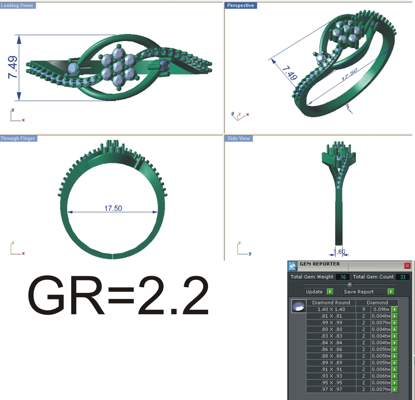 3D Jewelry Files Ring Model STL R-4115