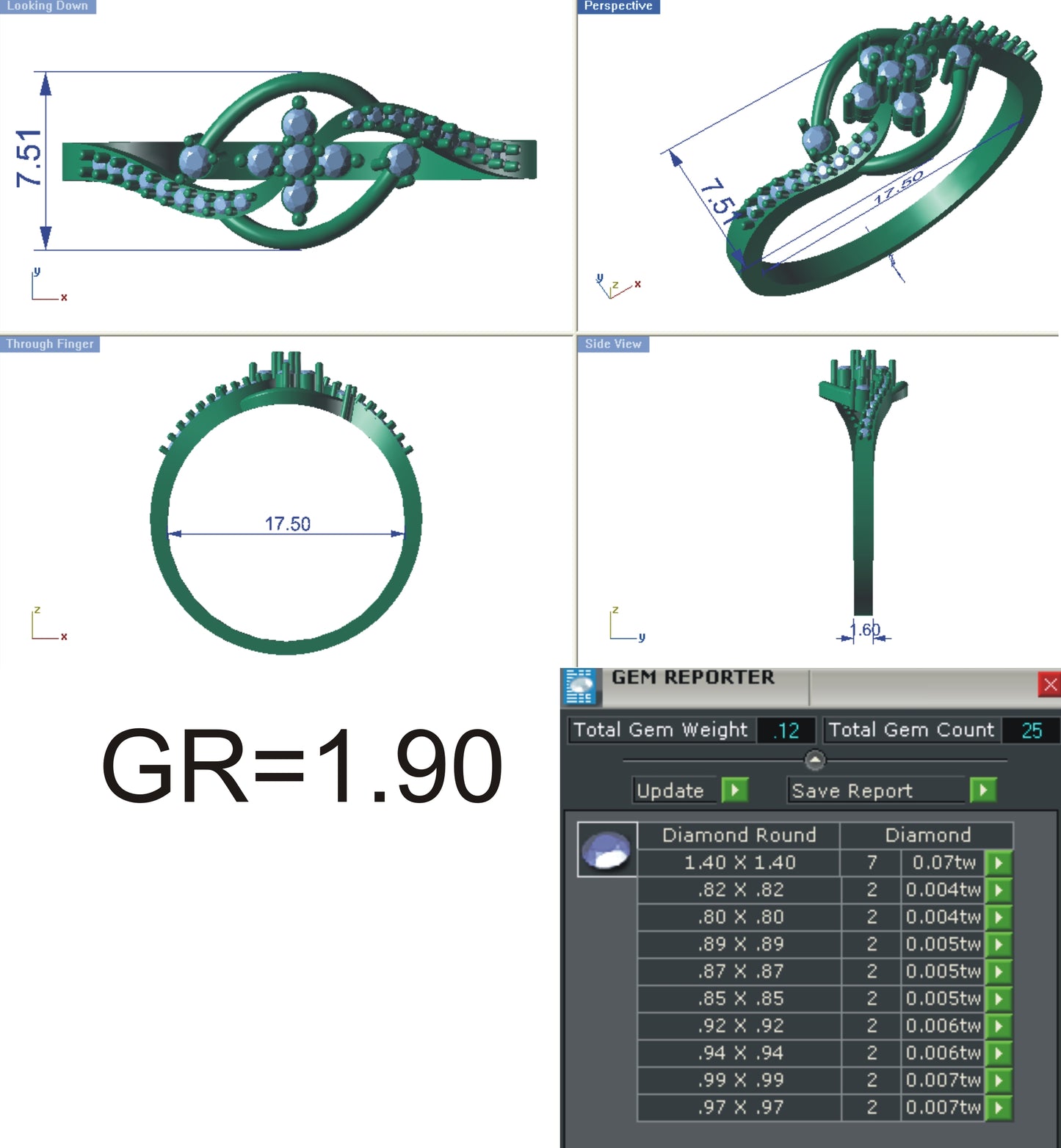 3D Jewelry Files Ring Model STL R-4117