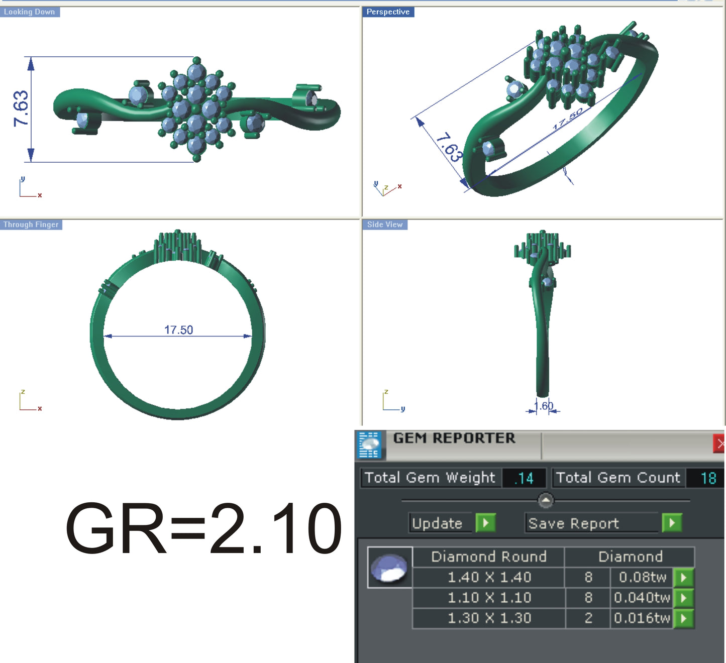 3D Jewelry Files Ring Model STL R-4118