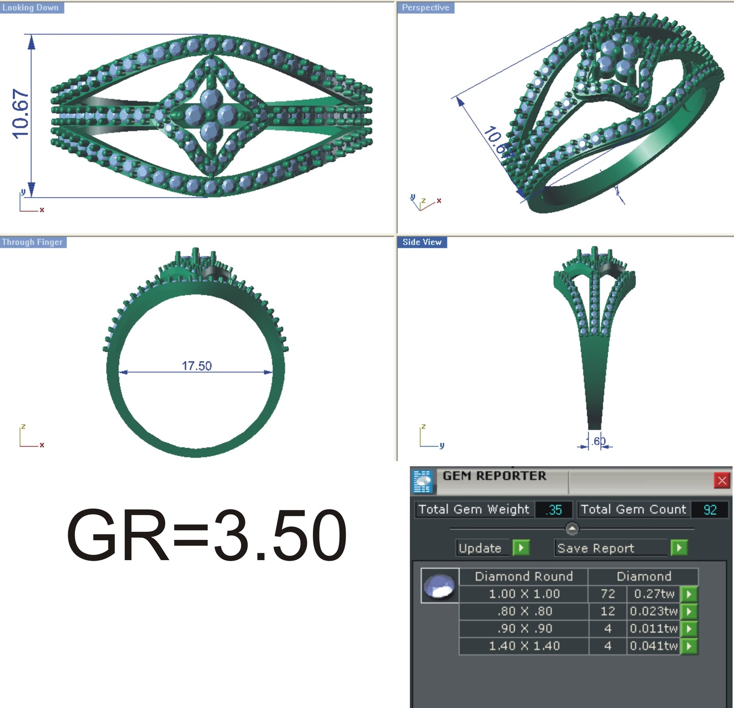 3D Jewelry Files Ring Model STL R-4119