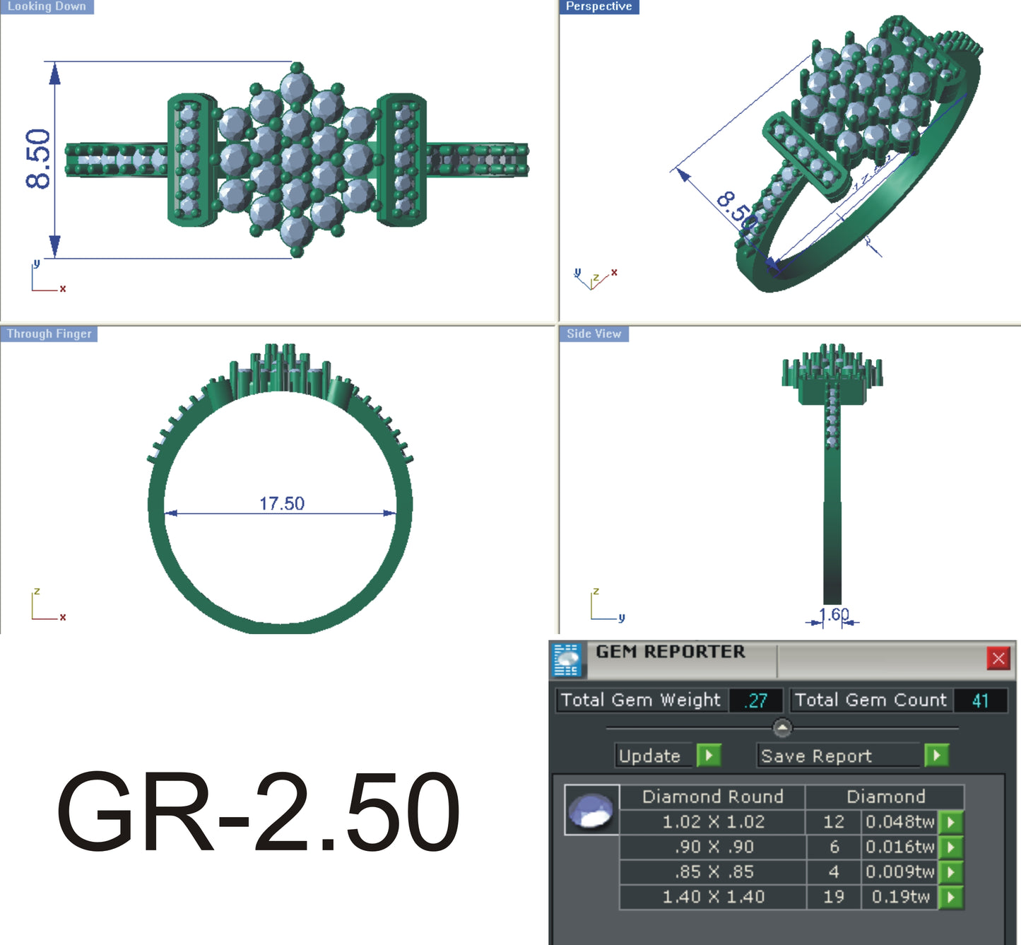 3D Jewelry Files Ring Model STL R-4123