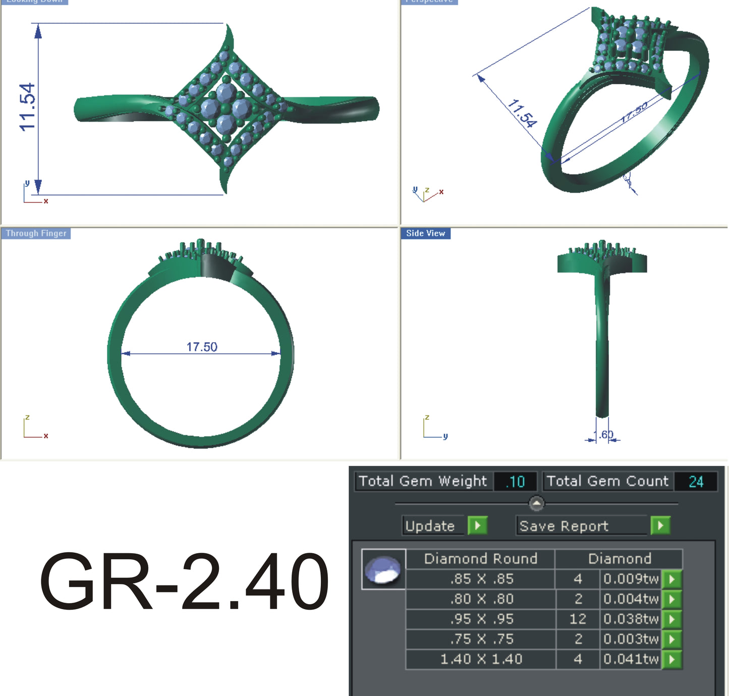 3D Jewelry Files Ring Model STL R-4125