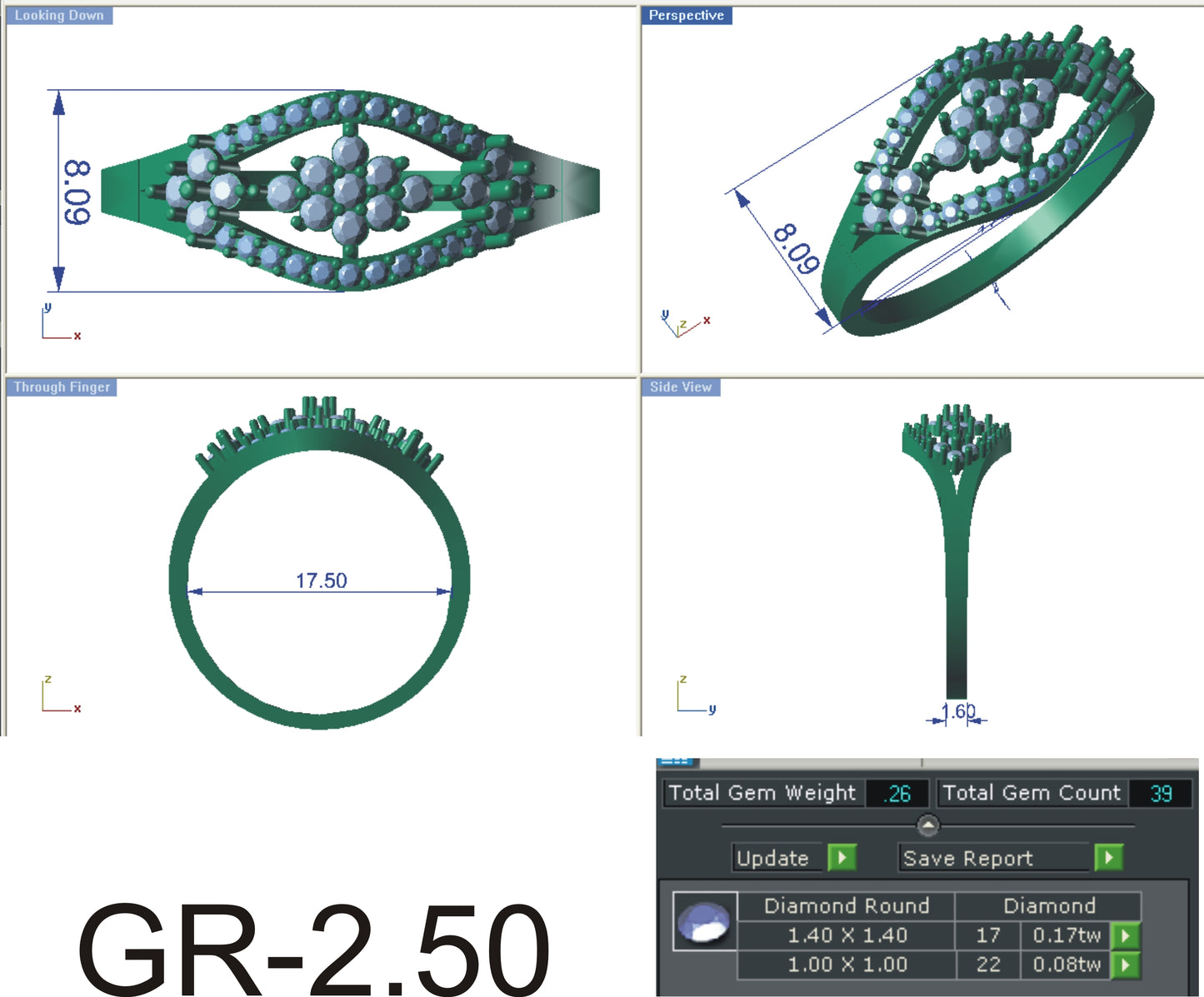 3D Jewelry Files Ring Model STL R-4126