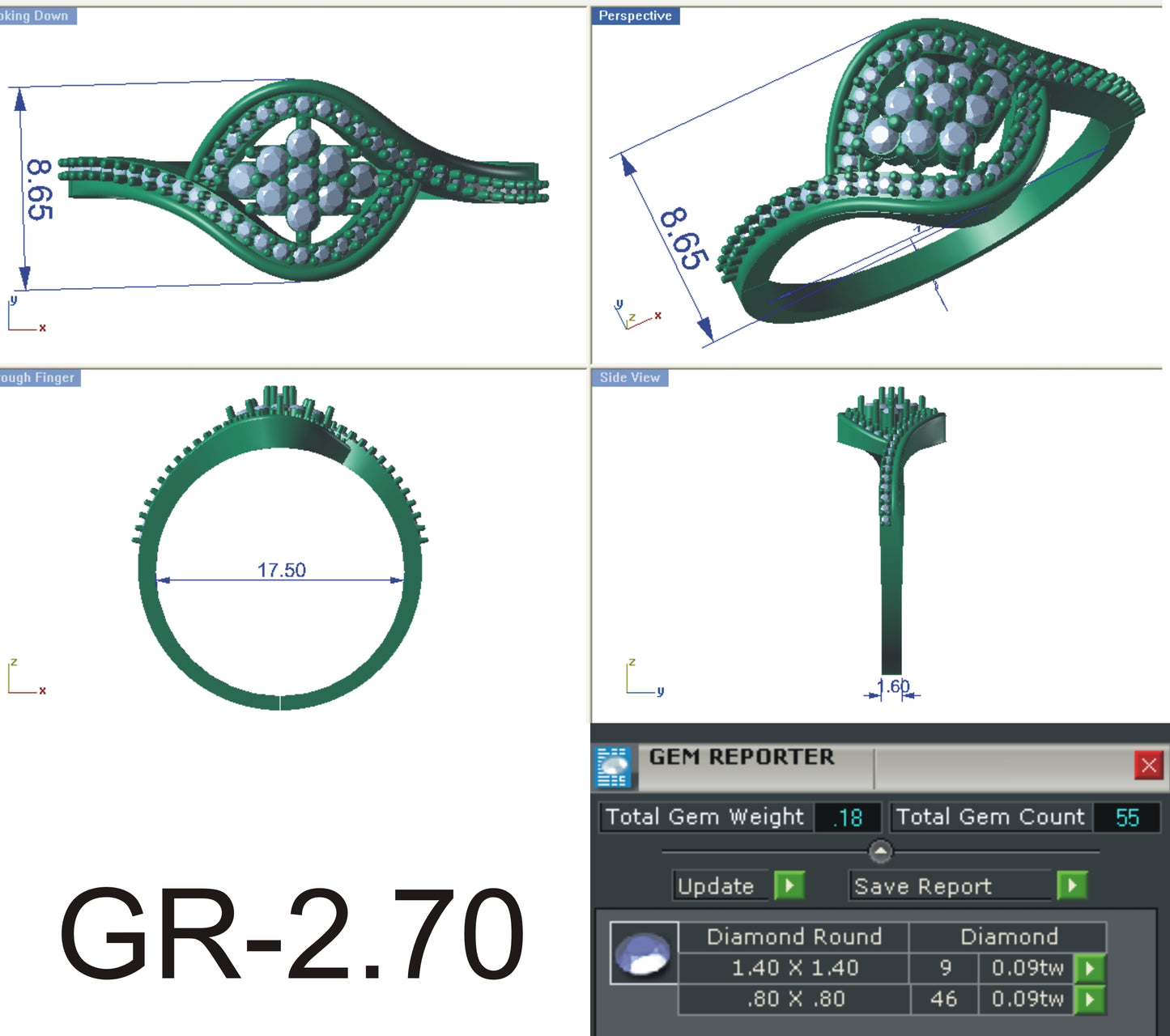 3D Jewelry Files Ring Model STL R-4129