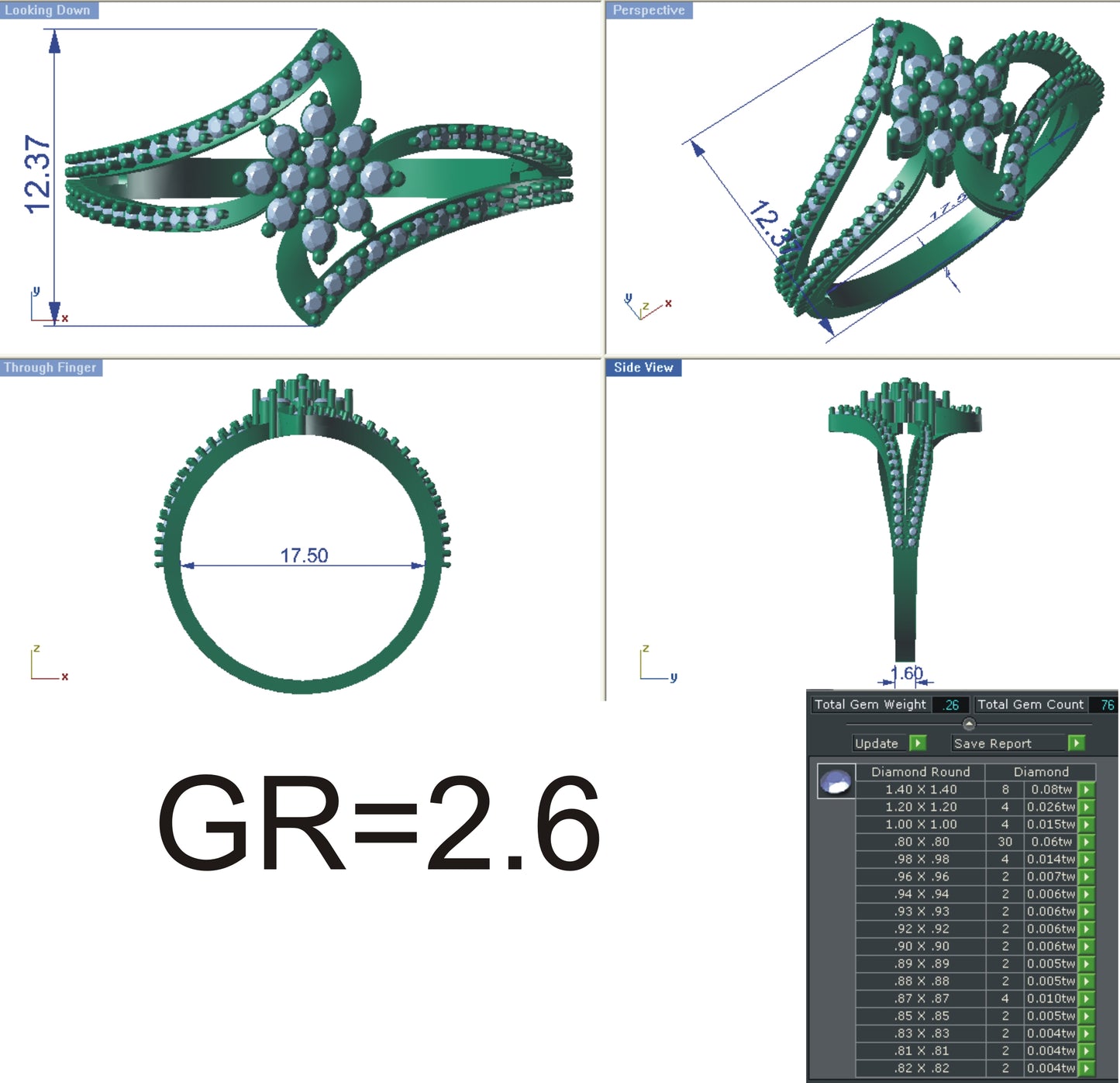 3D Jewelry Files Ring Model STL R-4130