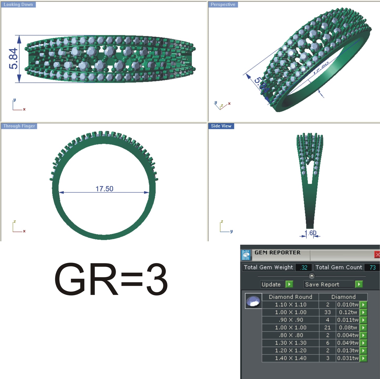 3D Jewelry Files Ring Model STL R-4131