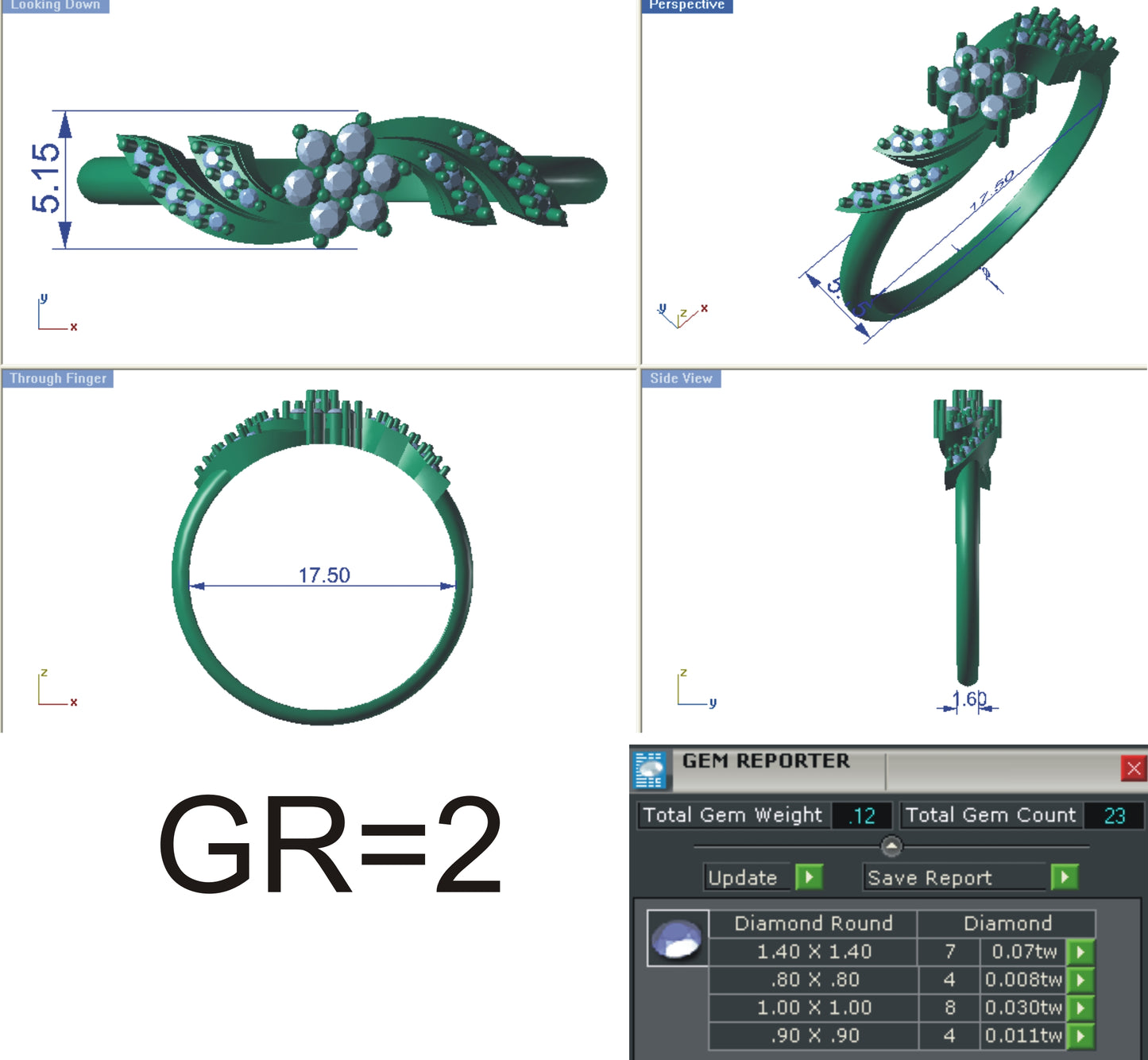 3D Jewelry Files Ring Model STL R-4132