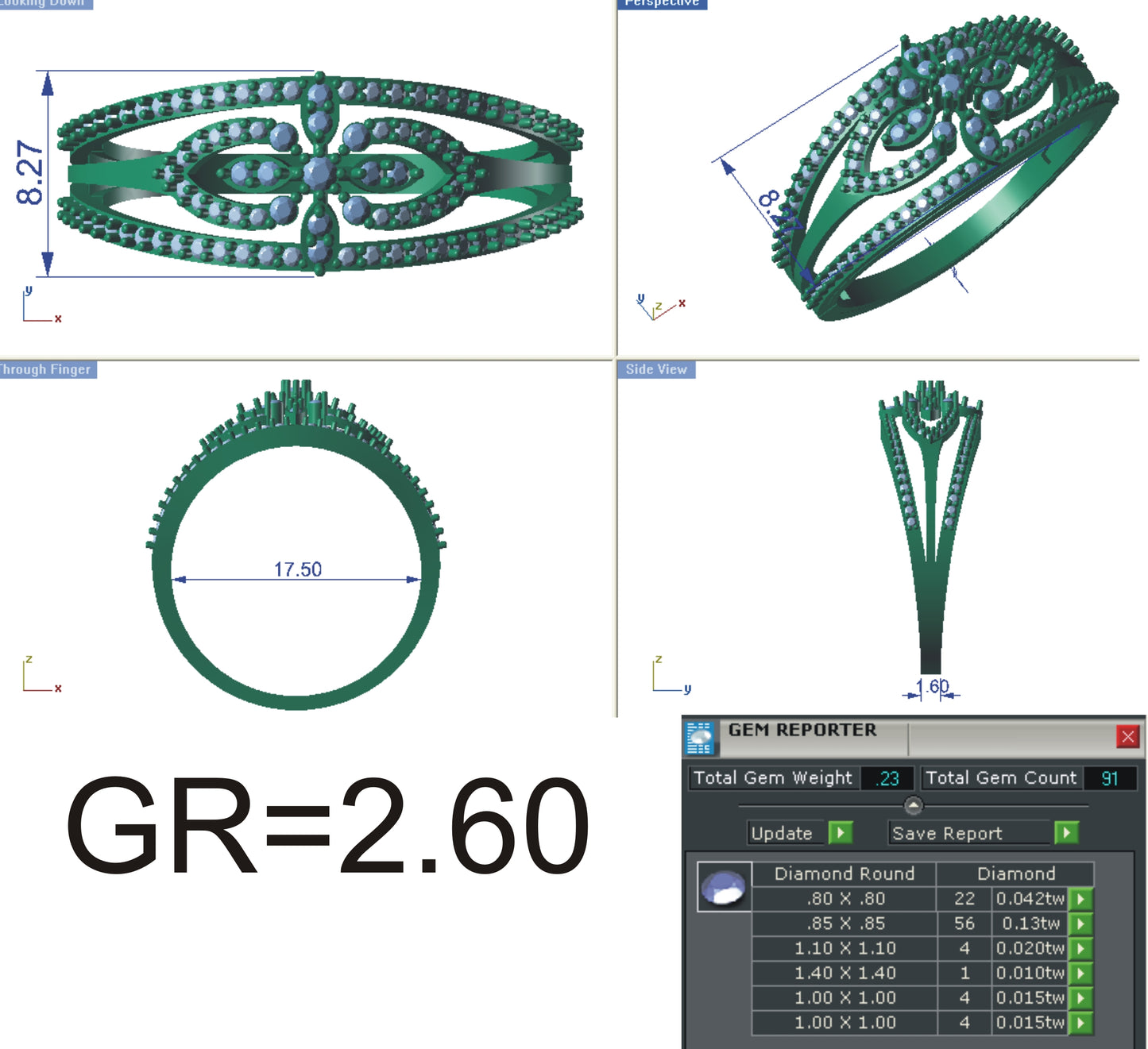 3D Jewelry Files Ring Model STL R-4133