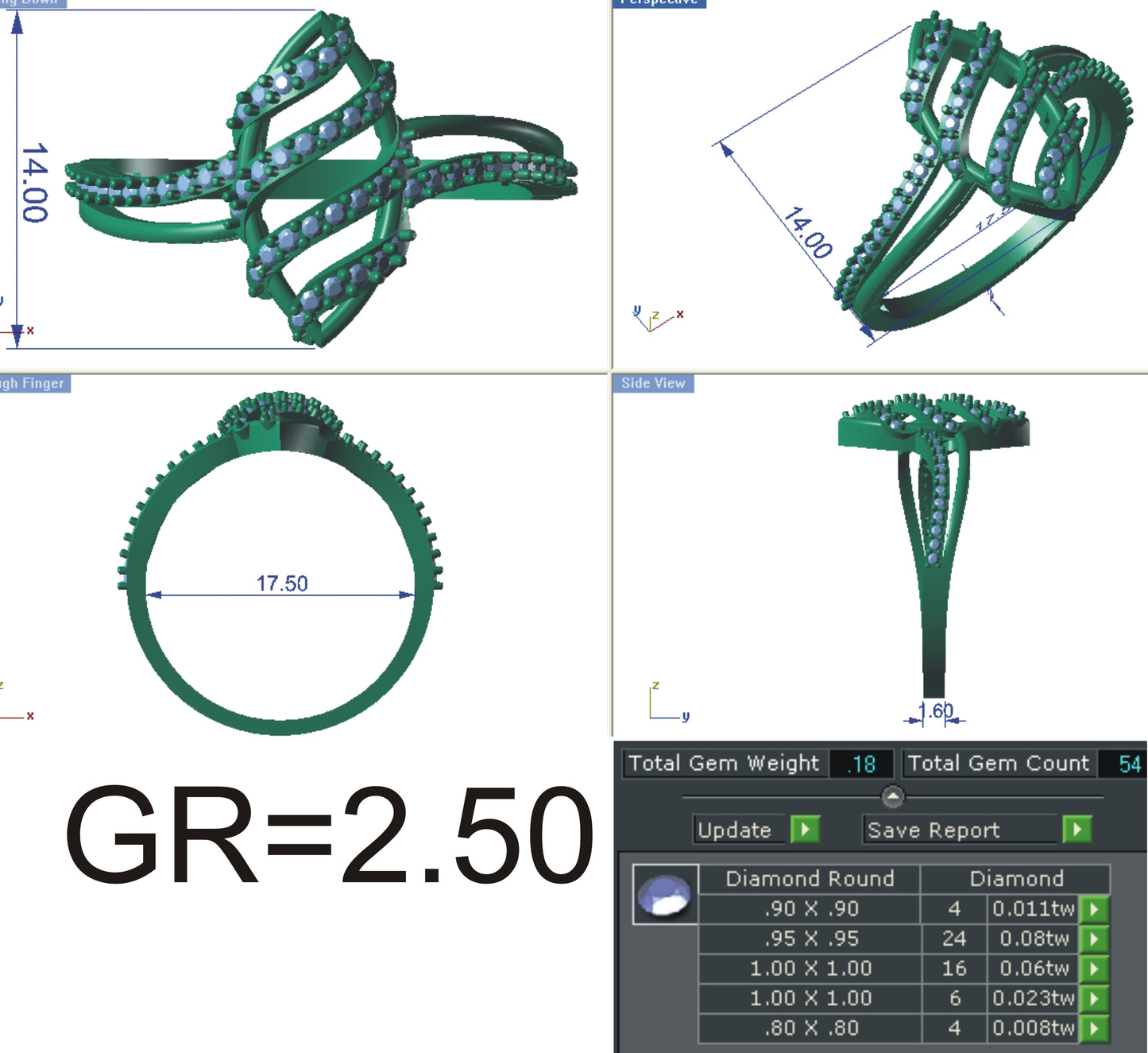 3D Jewelry Files Ring Model STL R-4134