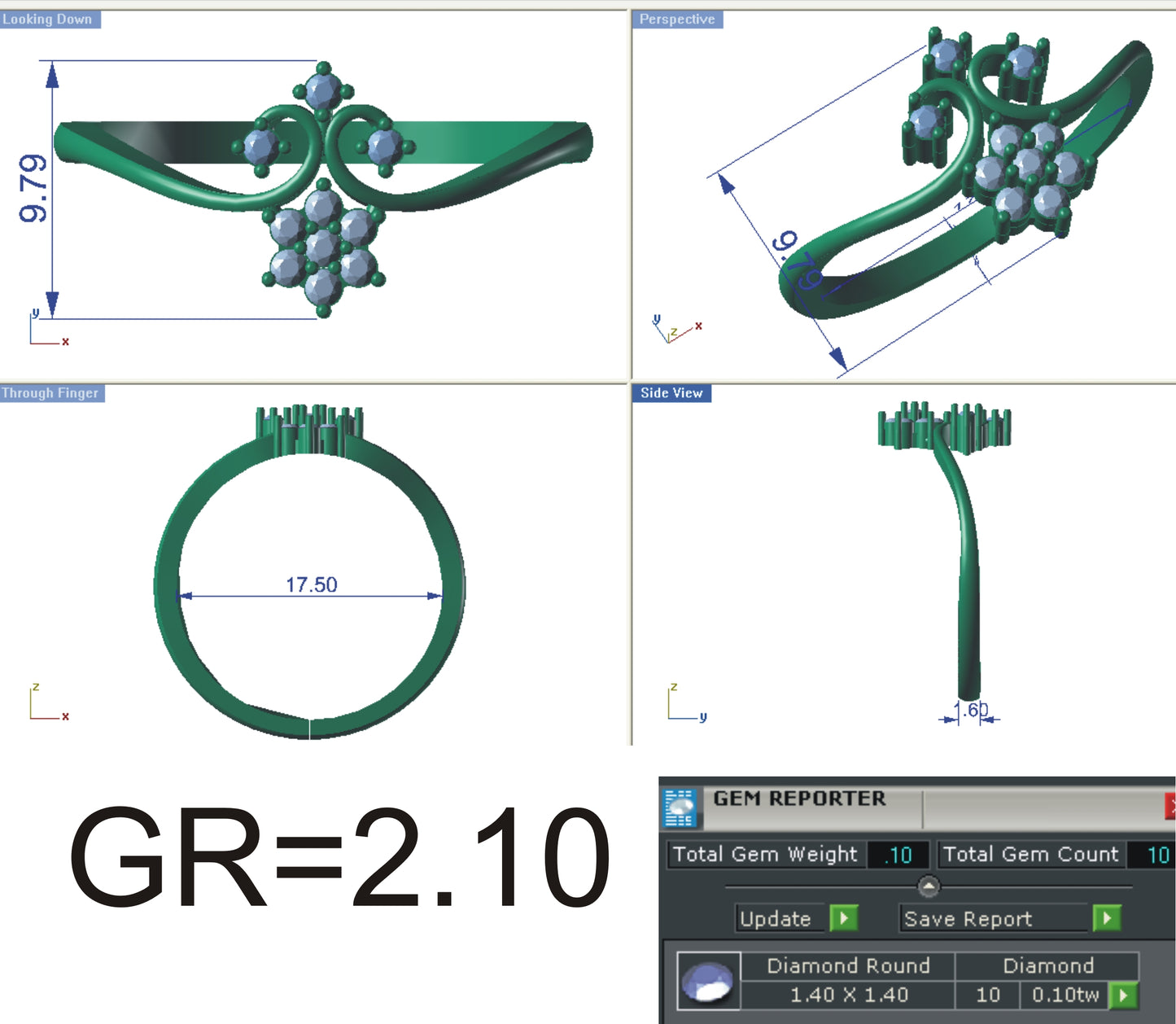 3D Jewelry Files Ring Model STL R-4135