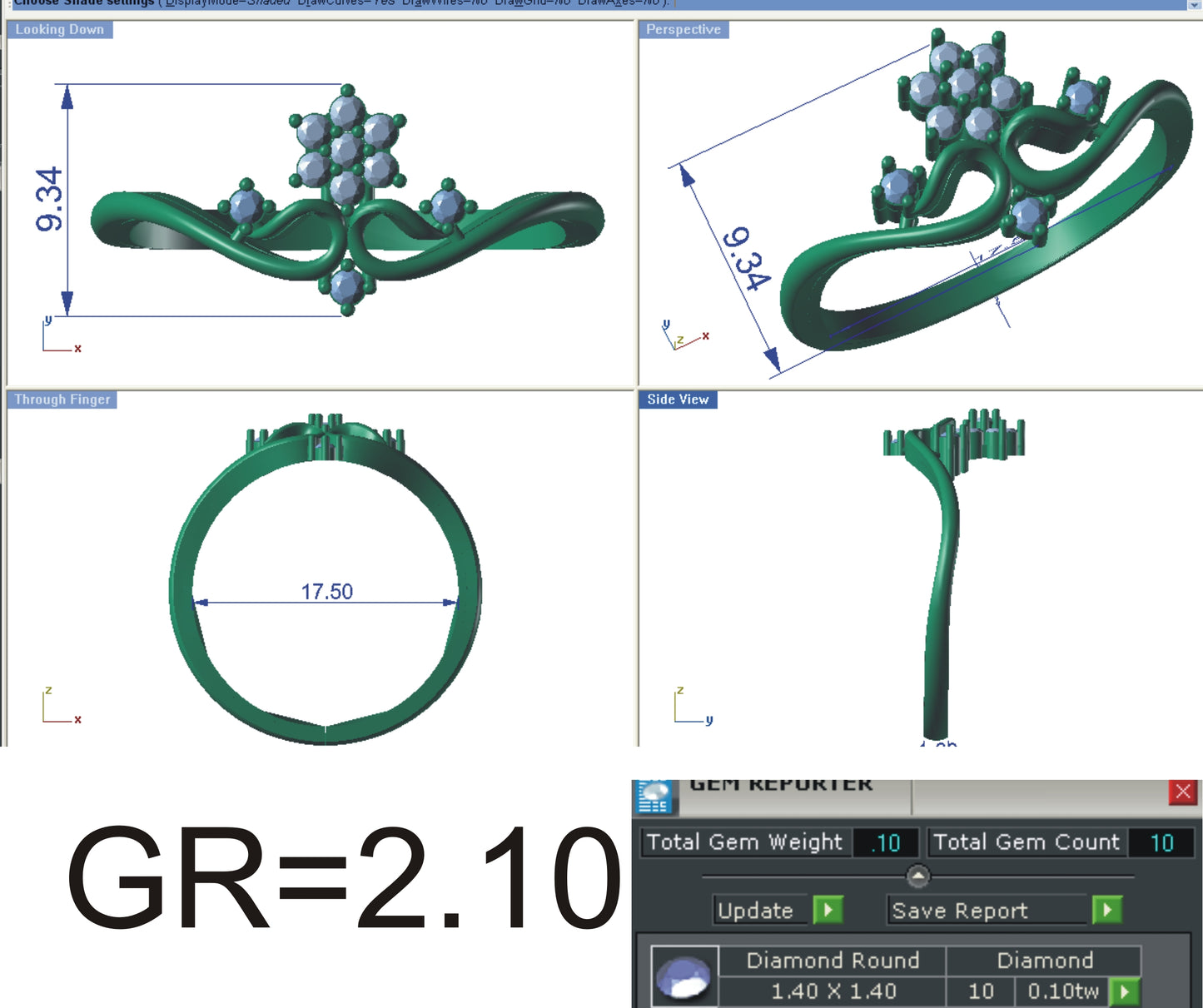 3D Jewelry Files Ring Model STL R-4137