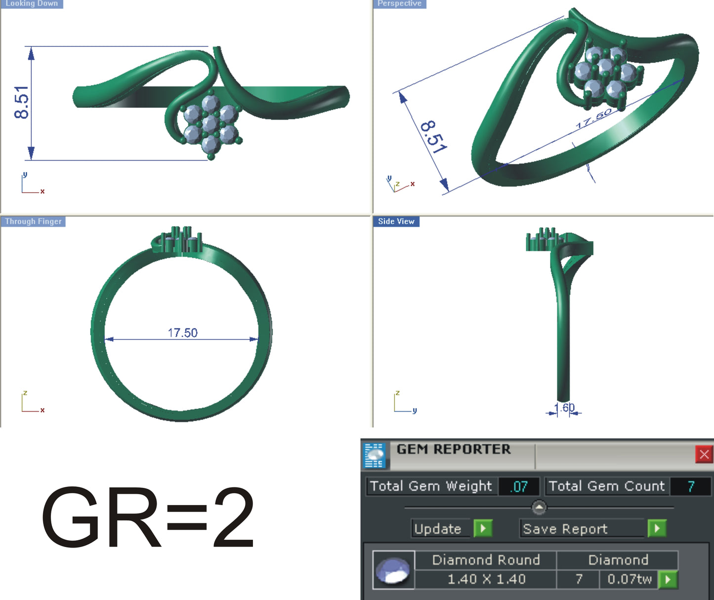 3D Jewelry Files Ring Model STL R-4138