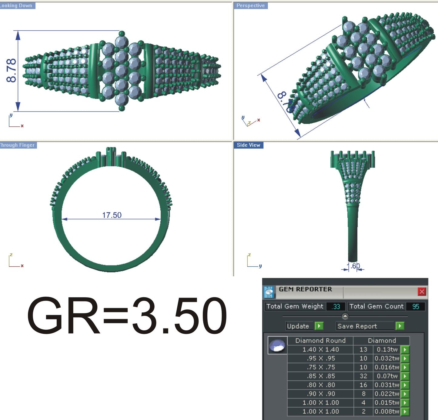 3D Jewelry Files Ring Model STL R-4139