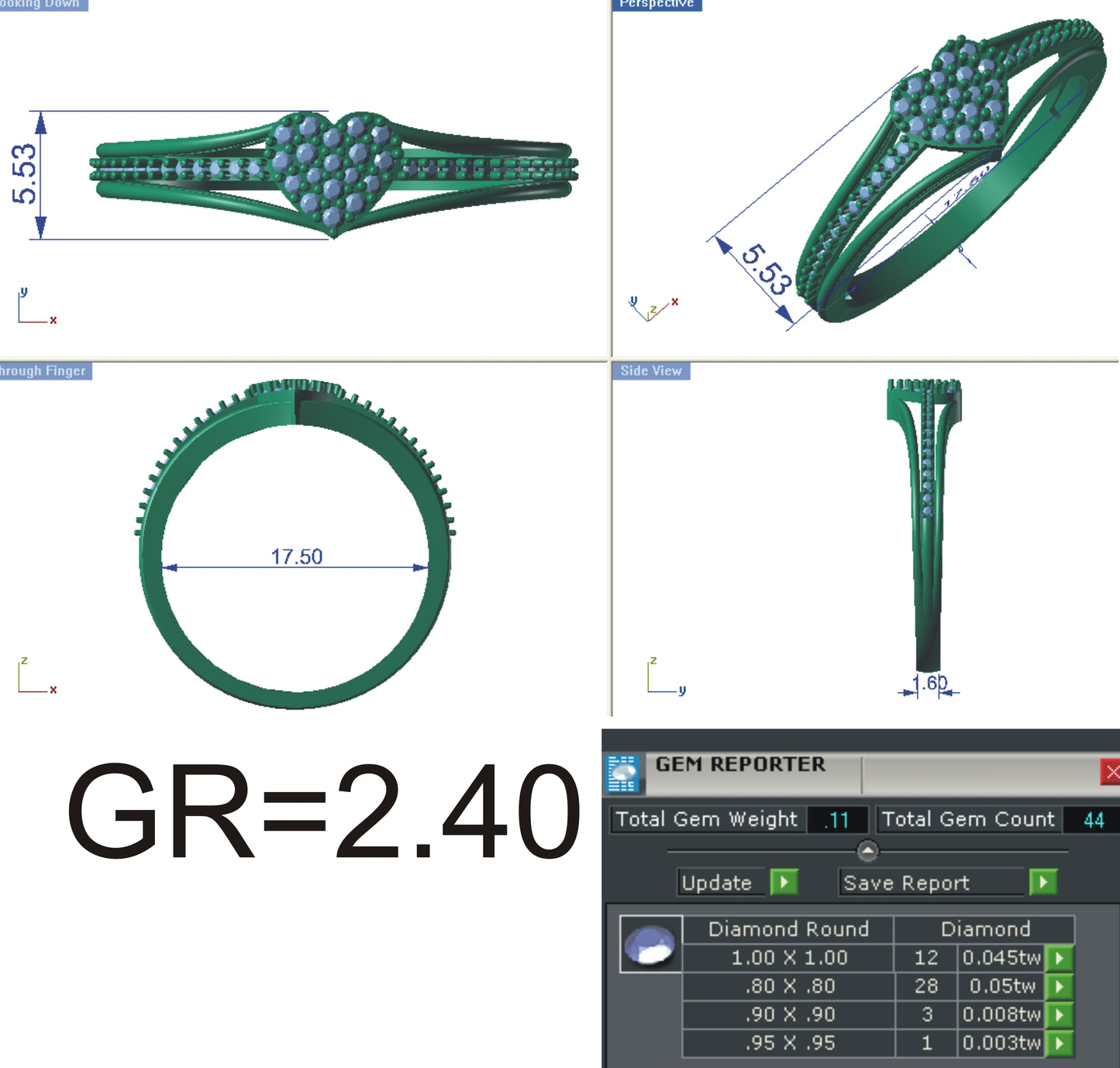 3D Jewelry Files Ring Model STL R-4143