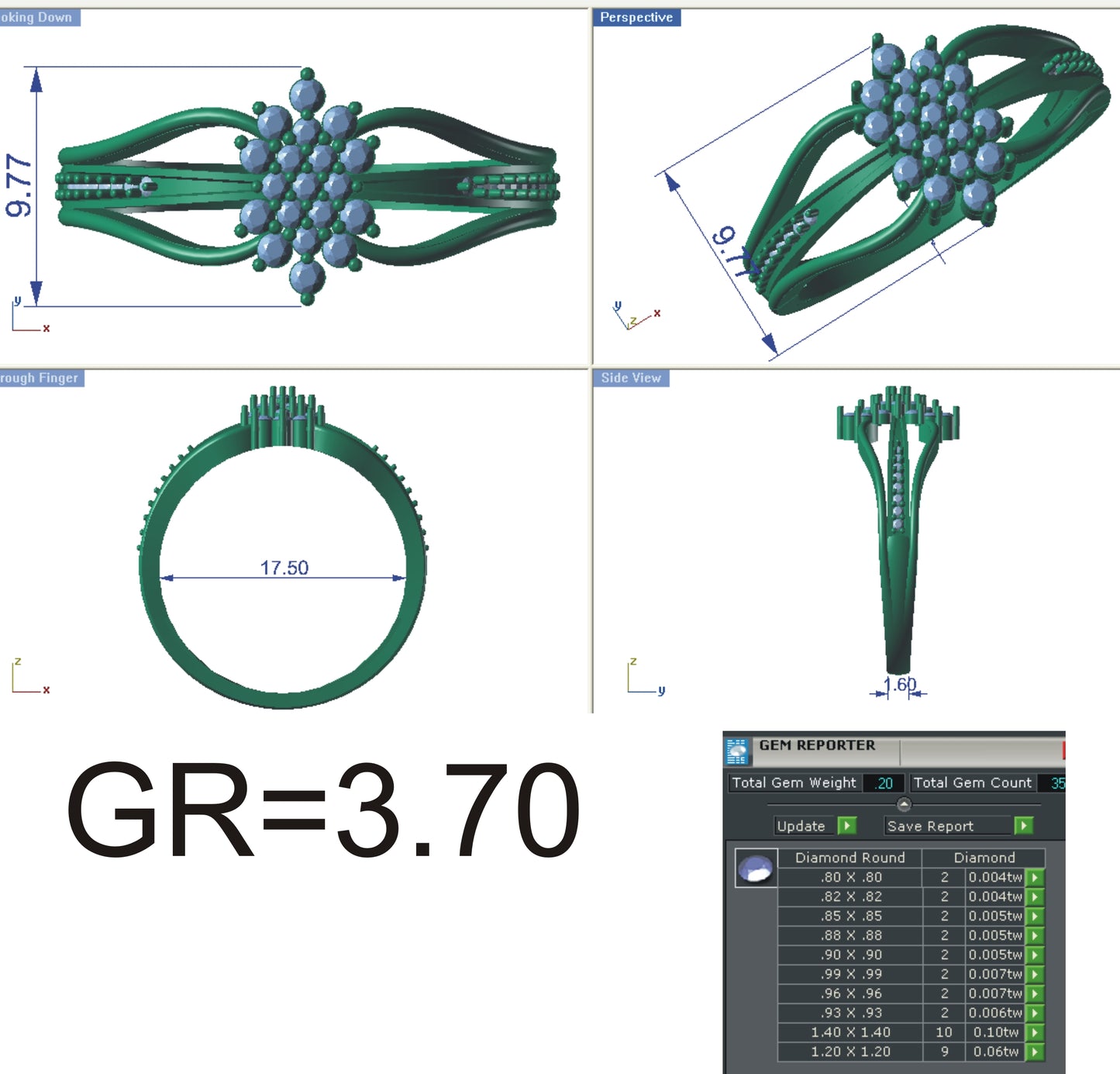 3D Jewelry Files Ring Model STL R-4144