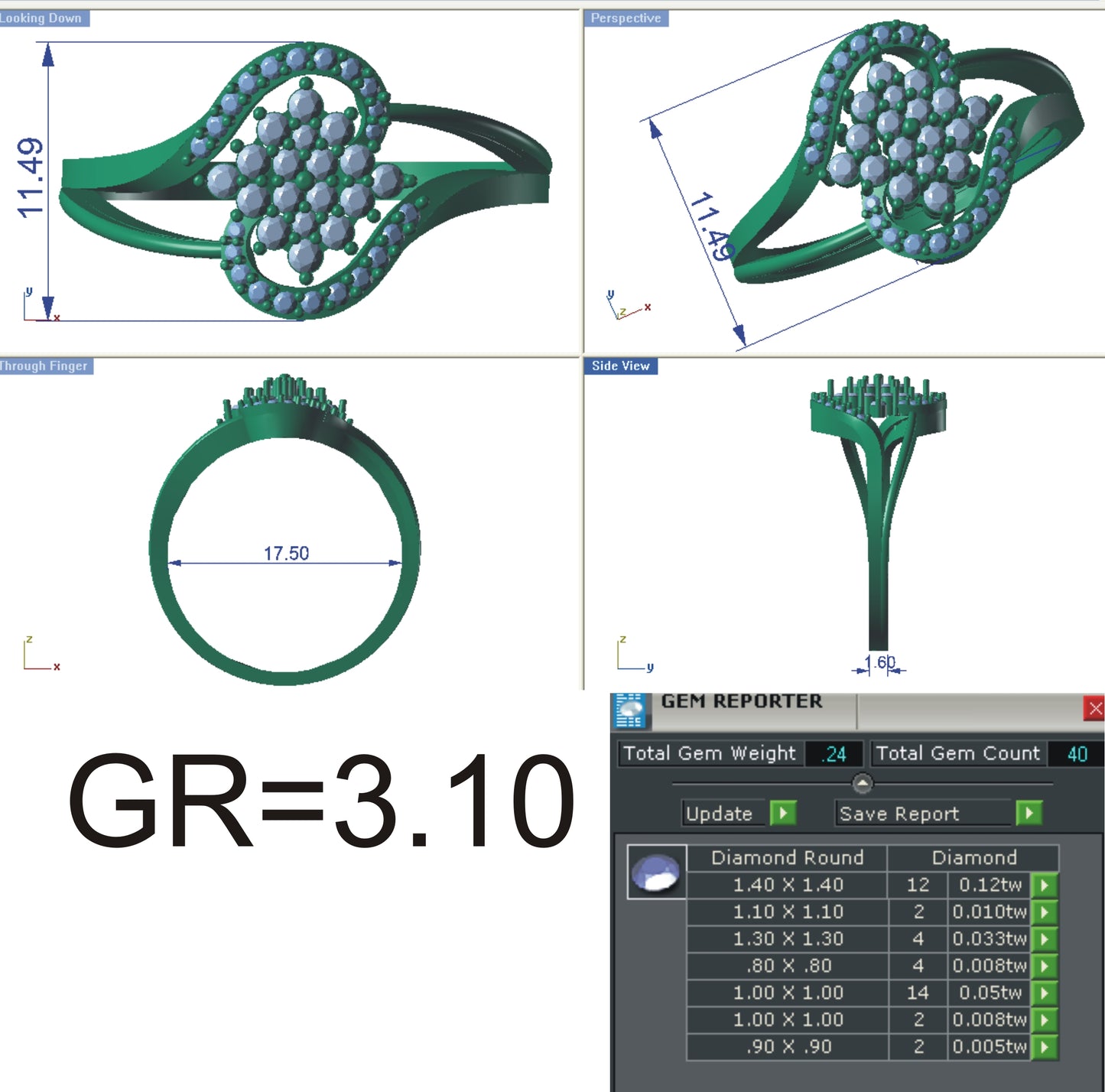 3D Jewelry Files Ring Model STL R-4146