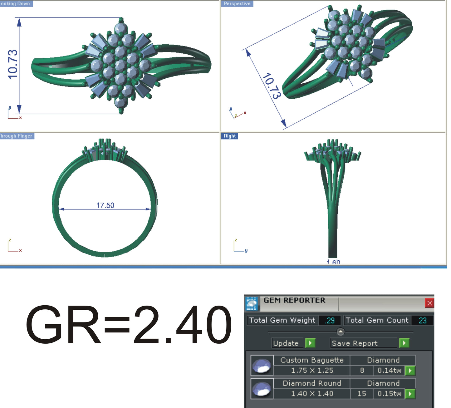 3D Jewelry Files Ring Model STL R-4147