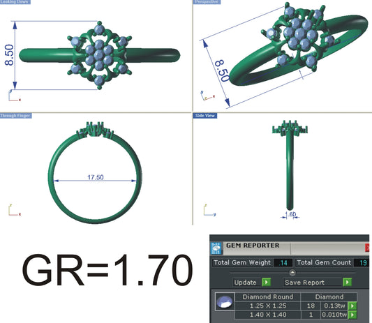 3D Jewelry Files Ring Model STL R-4148