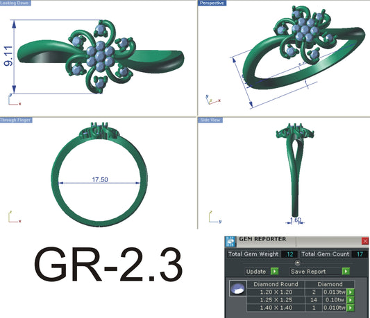 3D Jewelry Files Ring Model STL R-4149