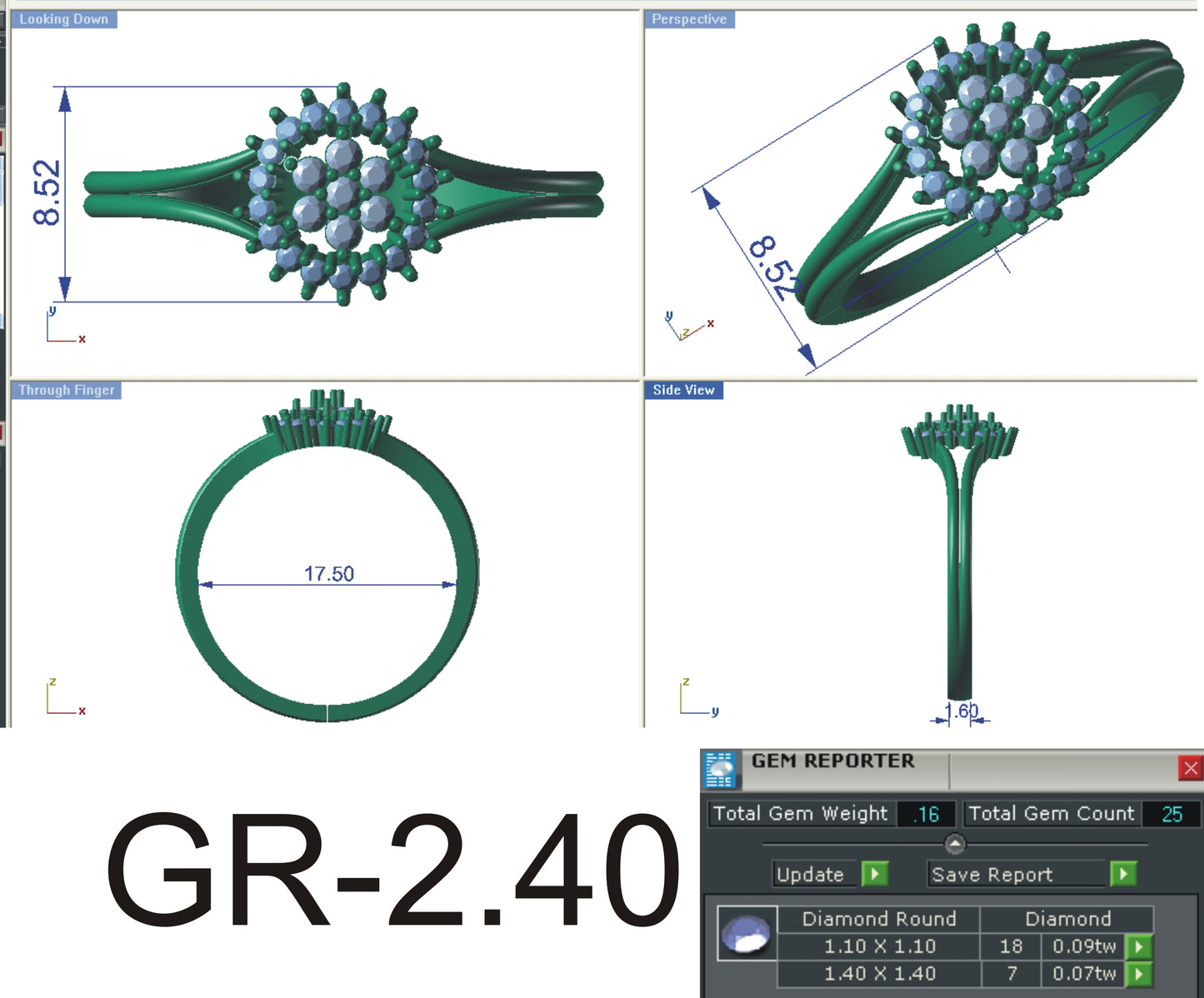 3D Jewelry Files Ring Model STL R-4150