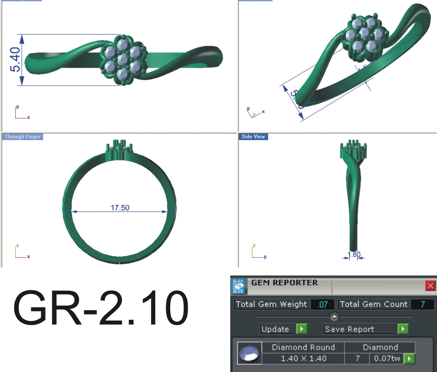 3D Jewelry Files Ring Model STL R-4151