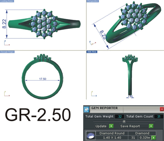 3D Jewelry Files Ring Model STL R-4152